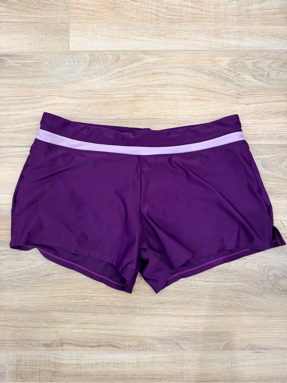 ZeroXposur Women’s Purple Athletic Swim Shorts Bottoms Size Medium
